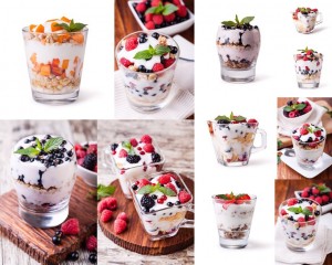 Ice cream cream fruit