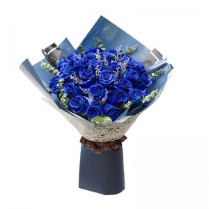 Seduction and Charming -33 Blue Witches+Eucalyptus Leaf Korean Bouquets